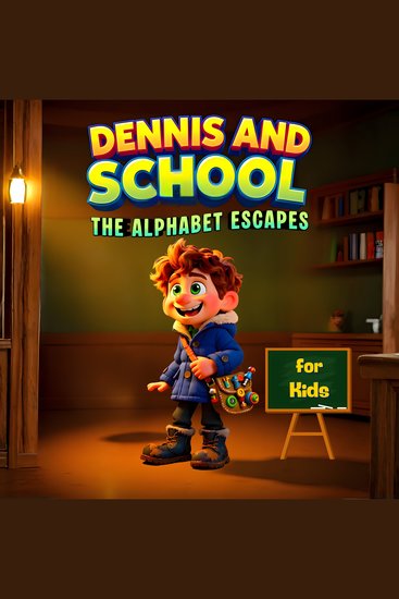 DENNIS AND SCHOOL: THE ALPHABET ESCAPES - A Fun Alphabet Learning Story Audiobook for Kids - cover