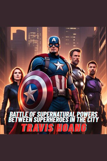 Battle Of Supernatural Powers Between Superheroes In The City - cover