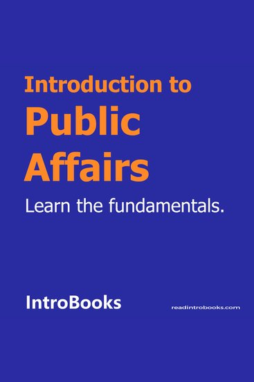Introduction to Public Affairs - cover