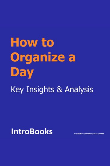 How to Organize a Day - cover