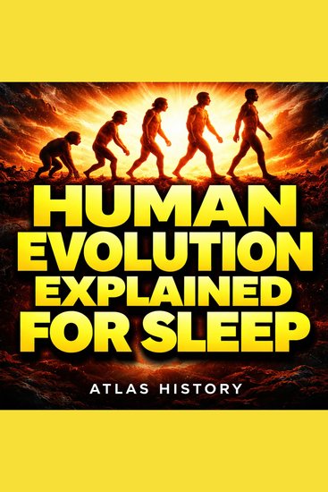 Human Evolution Explained For Sleep - The Complete Timeline—Origins of Life to Homo sapiens Natural Selection Extinctions Brain Evolution Fire Language & Civilization - cover