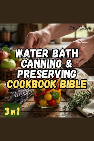 Water Bath Canning & Preserving Cookbook Bible - 3 in 1 Elevate your Pantry with Gourmet Preserves Learn Essential Safety Tips and Join a Community of Canning Enthusiasts - cover