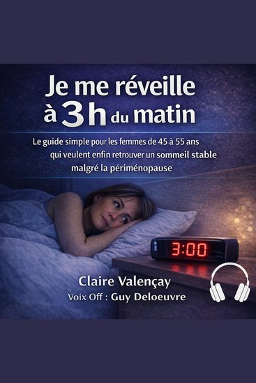 Je me réveille à 3 h du matin - Le guide simple pour les femmes de 45 à 55 ans qui veulent enfin retrouver un sommeil stable malgré la périménopause - cover