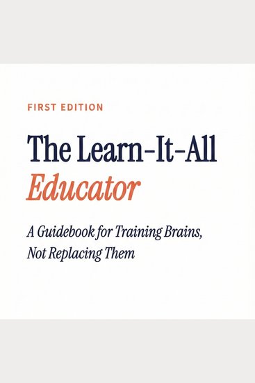 The Learn-It-All Educator - A Guidebook for Training Brains Not Replacing Them with AI - cover