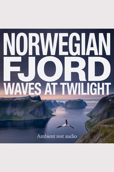Norwegian Fjord Waves at Twilight - Cold Atlantic Waves Lapping Against Steep Fjord Walls at Dusk - cover
