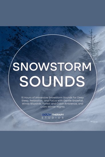 Snowstorm Sounds: 15 Hours of Immersive Snowstorm Sounds for Deep Sleep Relaxation and Focus with Gentle Snowfall Windy Blizzards Forest and Cabin Ambience and Calm Winter Nights - cover