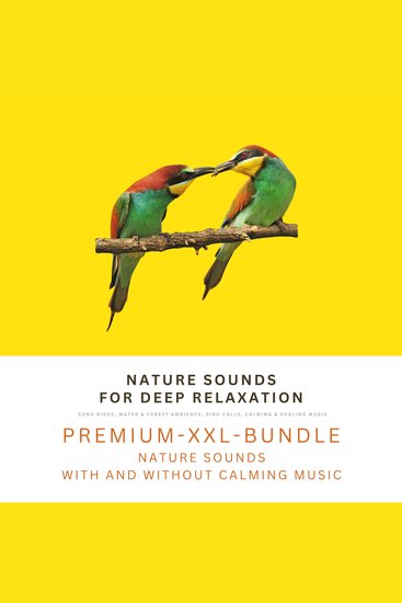 Nature Sounds for Deep Relaxation: Song Birds Water & Forest Ambience Bird Calls Calming & Healing Music - Premium-XXL-Bundle - Nature Sounds with and without Calming Music - cover