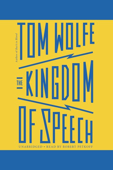 The Kingdom of Speech - cover