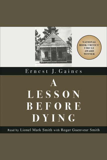 A Lesson Before Dying - cover