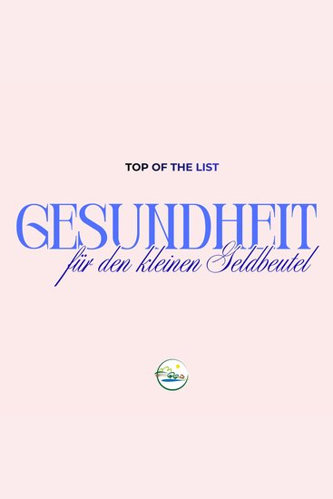 Gesundheit für den kleinen Geldbeutel - cover