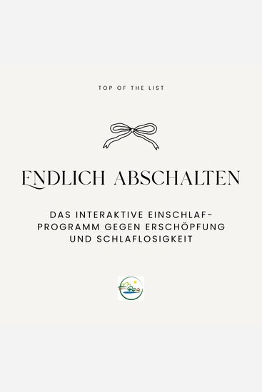 Endlich Abschalten - Das interaktive Einschlaf-Programm gegen Erschöpfung und Schlaflosigkeit - cover