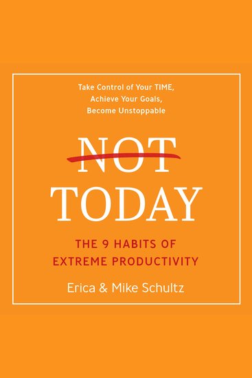 Not Today - The 9 Habits of Extreme Productivity - cover