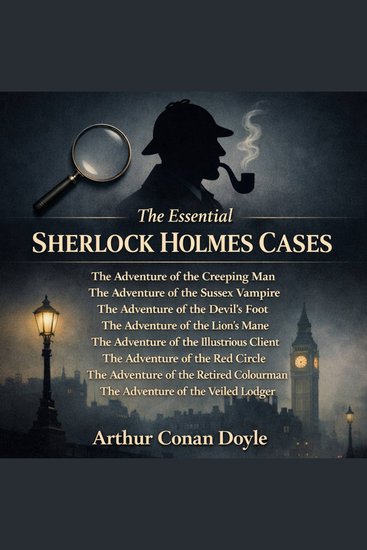 The Essential Sherlock Holmes Cases - The Adventure of the Creeping Man The Adventure of the Sussex Vampire The Adventure of the Devil's Foot The Adventure of the Lion's Mane The Adventure of the Illustrious Client The Adventure of the Red Circle - cover