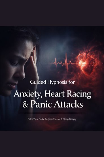 Guided Hypnosis for Anxiety Heart Racing & Panic Attacks - Calm Your Body Regain Control & Sleep Deeply - cover