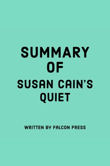 Summary of Susan Cain's Quiet - cover