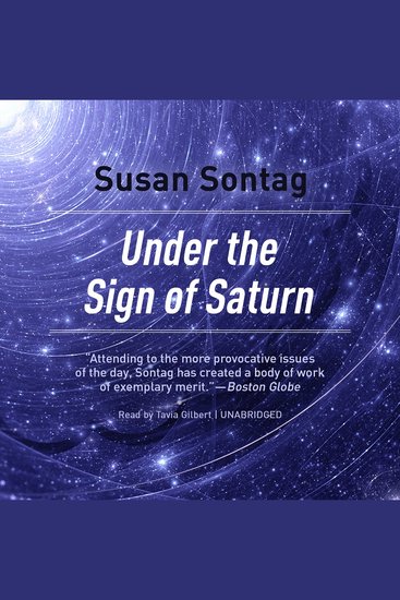 Under the Sign of Saturn - Essays - cover