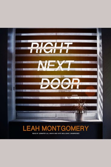 Right Next Door - A Novel - cover