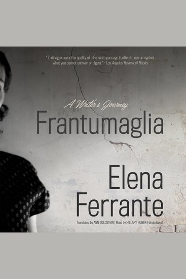 Frantumaglia - A Writer’s Journey - cover