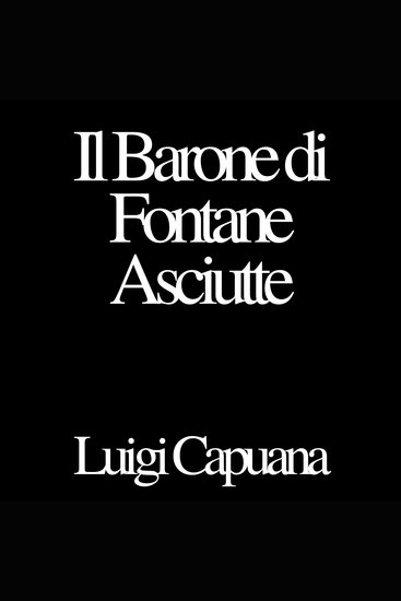 Il Barone di Fontane Asciutte - cover