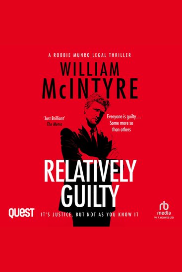 Relatively Guilty - A Best Defence Robbie Munro Legal Thriller - cover