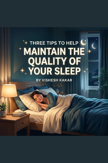 Three Tips to Help Maintain the Quality of Your Sleep - A Guide to Rest and Mental Wellness - cover