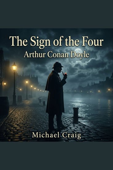 The Sign of the Four - A masterful Mystery Detective Fiction classic: Follow Sherlock Holmes as he untangles a deadly web of stolen treasure a mysterious map and a poisoned dart in the fog-bound streets of London - cover