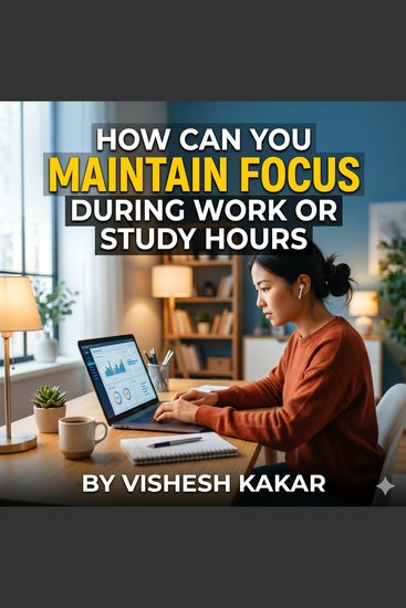 How can you maintain focus during work or study hours - cover