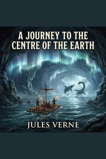 A Journey To The Centre Of The Earth - Classic science fiction action adventure subterranean survival prehistoric dinosaurs underground sea voyage Icelandic volcanic expedition hollow world exploration - cover