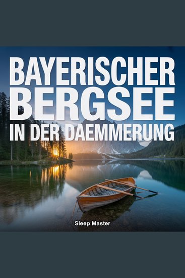 Bayerischer Bergsee in der Daemmerung - 8 Stunden Sanfter Seewellen und Ferner Vogel - cover