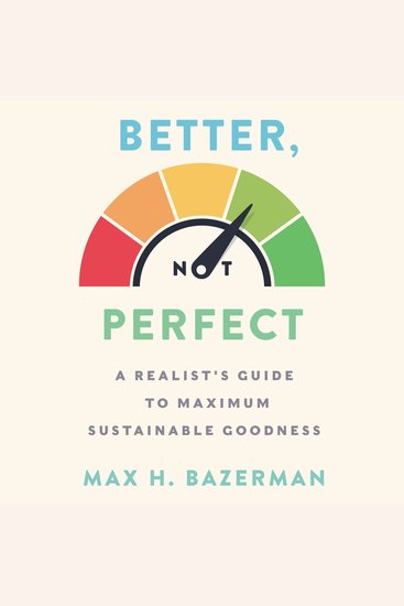 Better Not Perfect - A Realist's Guide to Maximum Sustainable Goodness - cover