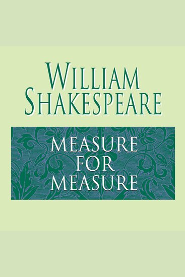 Measure for Measure - cover