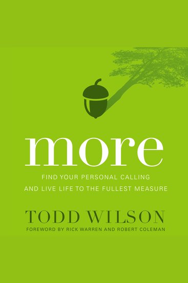 More - Find Your Personal Calling and Live Life to the Fullest Measure - cover