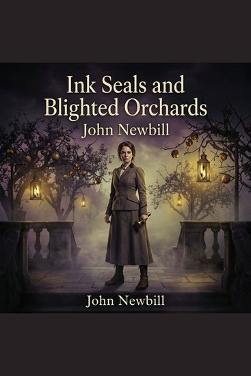 Ink Seals and Blighted Orchards - An atmospheric Fantasy mystery where a magical auditor must untangle a dead matriarch's toxic legacy before a blighted harvest consumes a cursed valley - cover