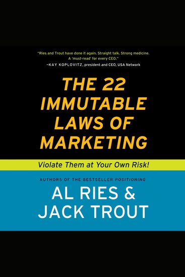 The 22 Immutable Laws of Marketing - cover