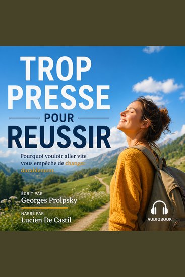 TROP PRESSE POUR REUSSIR - Pourquoi vouloir aller vite vous empêche de changer durablement - cover