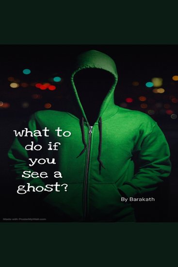 What to do if you see a ghost? - cover