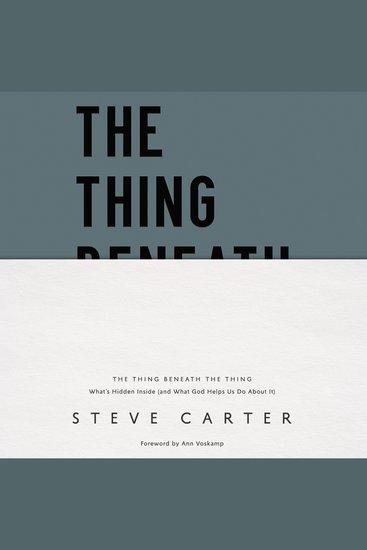 The Thing Beneath the Thing - What's Hidden Inside (and What God Helps Us Do About It) - cover