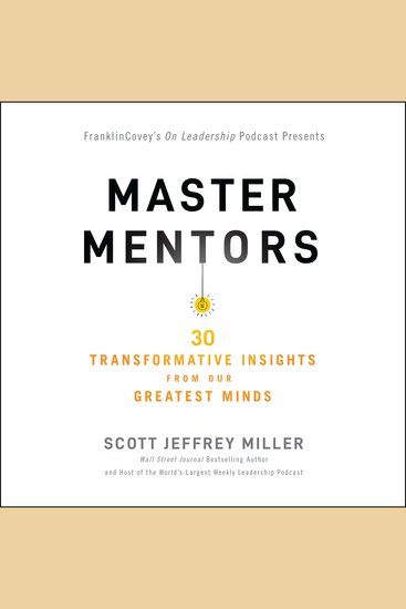Master Mentors - 30 Transformative Insights from Our Greatest Minds - cover