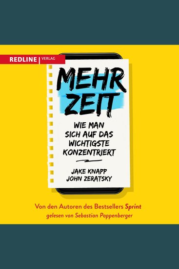 Mehr Zeit - Wie man sich auf das Wichtigste konzentriert - cover