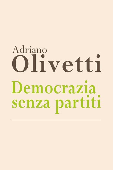 Democrazia senza partiti - cover
