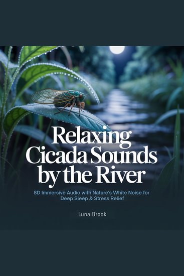 Relaxing Cicada Sounds by the River - 8D Immersive Audio with Nature's White Noise for Deep Sleep & Stress Relief - cover