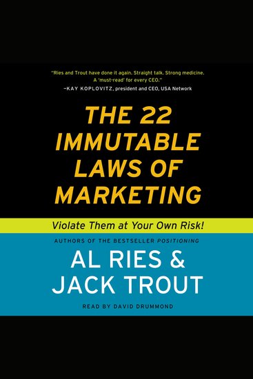 The 22 Immutable Laws of Marketing - cover