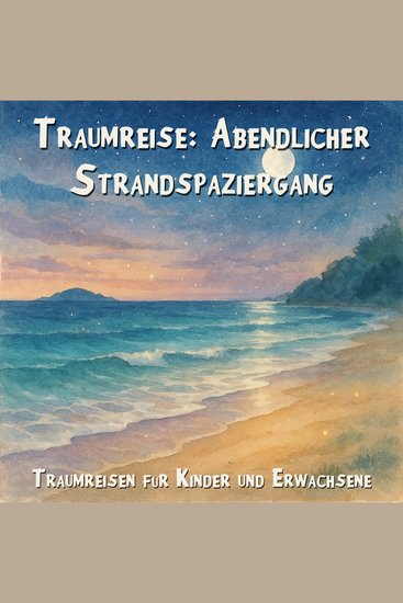 Traumreisen für Kinder und Erwachsene Traumreise: Abendlicher Strandspaziergang (Ungekürzt) - cover