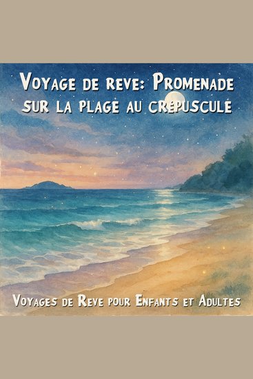 Voyages de Rêve pour Enfants et Adultes Voyage de rêve: Promenade sur la plage au crépuscule (Intégrale) - cover