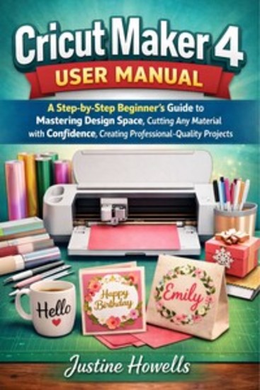 Cricut Maker 4 User Manual - A Step-by-Step Beginner’s Guide to Mastering Design Space Cutting Any Material with Confidence Creating Professional-Quality Projects - cover