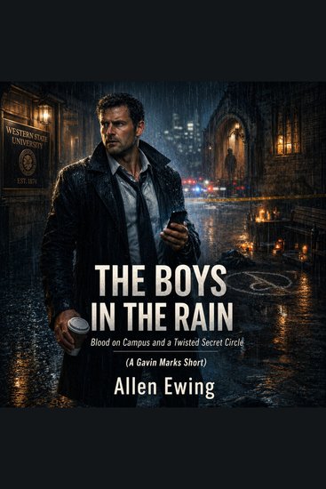 The Boys in the Rain - Blood on Campus and a Twisted Secret Circle (A Gavin Marks Short) - cover