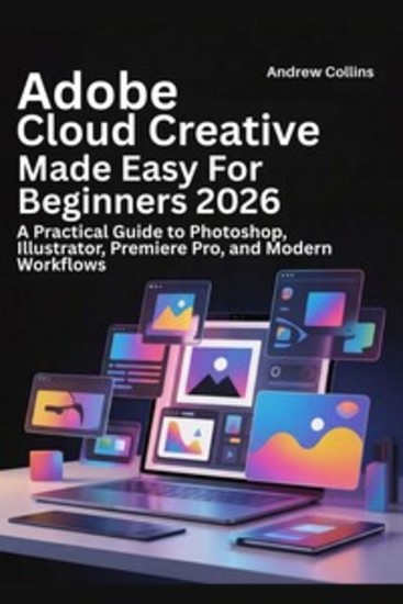 Adobe Creative Cloud Made Easy for Beginners 2026 - A Practical Guide to Photoshop Illustrator Premiere Pro and Modern Workflows - cover