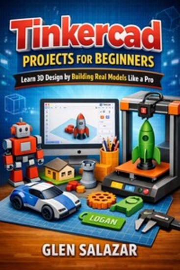 Tinkercad Projects for Beginners - Learn 3D Design by Building Real Models Like a Pro - cover