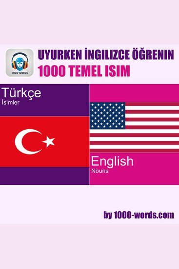Uyurken İngilizce öğrenin – 1000 temel isim - 1000 temel isim - cover