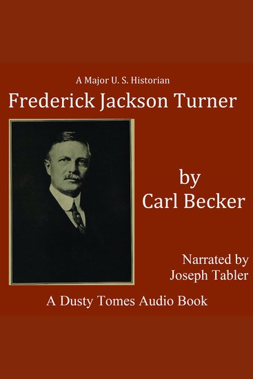 Frederick Jackson Turner - cover